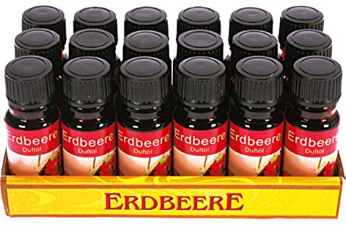 Duftöl Aromaöl Raumduftöl 10ml Lampenöl Duftlampen Weihnachtsdufte Duftöl Aromaöl Raumduftöl ca. 46 verschiedenen Duftnoten (Erdbeere, 3er Pack)