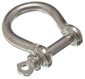 Noeud Manille PIN Chaîne d'attelage 6MM Acier galvanisé