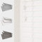FAUX WOOD GRAIN VENETIAN BLINDS 50MM SLATS TRIMMABLE EASY FIT OFFICE HOME [White, 195cm Width x 120cm Drop, String]