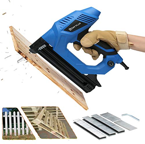 2 in 1 Elektrischer Brad Nailer 18 Gauge Elektrische Nagelpistole Elektrotacker 1080W Tackerpistole für Kleine Projekte in der Polsterung, Heimwerkerarbeiten und Holzbearbeitung