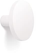 Gedotec Möbelknopf Antik COMO | Schrank-Knopf Weiß Matt | Metall Türknopf Rund Ø 26 mm | Für Kommoden, Küchen-Schränke & Türen | 10 Stück Mit Schrauben