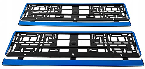 2 x kurz Kennzeichenhalter 46 cm Nummernschildhalter 460 x 110 mm Farbe Wahlbar (blau hp)