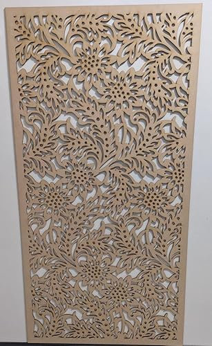 LaserKris Dekoratives Sichtschutzgitter für Heizkörper, 6 mm dick, MDF-Platte (1200 x 610 mm) NZ66