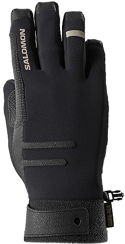 Salomon Mtn Gore-Tex, Guanti Sci Snowboard Escursionismo Corsa Unisex, Protezione Completa dalle Intemperie, Destrezza Durevole, e Calzata Precisa, Nero, S