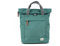 ROKA Finchley Roll Top Backpack for Women & Men - Small Canvas Rucksack w/Magnetic Closure & Multi Pockets for Work, School, Travel - Sage Green