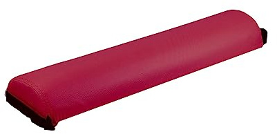 cuscino mezzaluna tessuto ecopelle sfoderabile 63x16x8cm (bordeux)