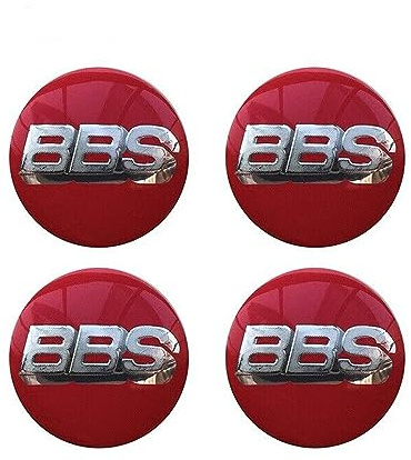 STREHN Coche Tapacubos Centrales Tapas Llantas para BBS 56MM Auto Hub Centre Caps Cover Sticker Neumáticos Decorativa Badge Accesorios,C-Redstyle