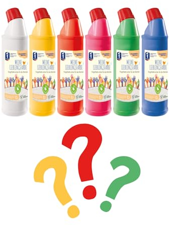 Feuchtmann MEINE LIEBLINGSFARBE Edu Bottle Überraschung | 900g cremige Fingerfarbe Einzelflasche | hautfreundliche Fingermalfarbe auf Wasserbasis | ungiftig, auswaschbar | Malfarben Kinder