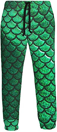 Ufuson Jogginghose für Herren, 3D-Druck, Sporthose, Workout-Hose mit 2 Seitentaschen, Fischwaage, 27-32