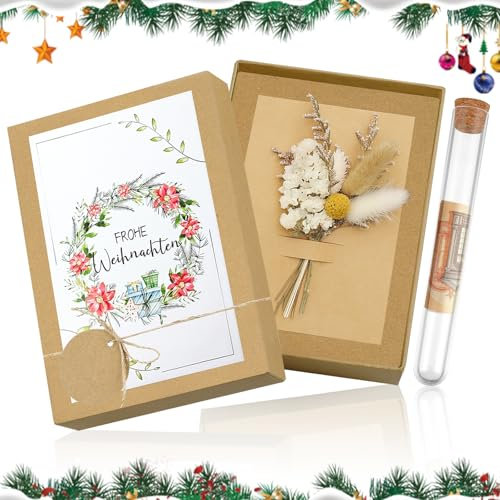SPERMUOY Geldgeschenk Weihnachten,Wunscherfüller geldgeschenk weihnachten mit Grußkarte,Weihnachtsgeld Verpackung Weihnachtliche Geldgeschenke für Freunde, Geschäftlich und Familie
