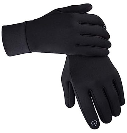 KOMBIUDA Winter Fahrradhandschuhe Für Herren Mit Touchscreen-fähigkeit Bequeme Reithandschuhe Aus Hochwertigem Material Warme Polarfleece-Innenfutter Für Kalte Tage