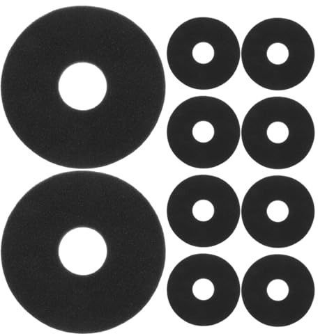 Alipis Bar Rimmer Sponges Replacement: 10PCS Glass Margarita Salt Rimmer Sponges - Black Replacement Sponge for Cocktails Margarita Lime Juice Salt Trays Accessories Supplies