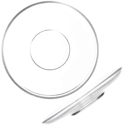 FIXOSHEE 2stücke Klares Glas Rund Øcm Stabiler Teetassen-untersetzer Vielseitig Für Kleine Gerichte Snacks Und Obst Praktischer Glas-dessertteller Für Haushalt Und Partys