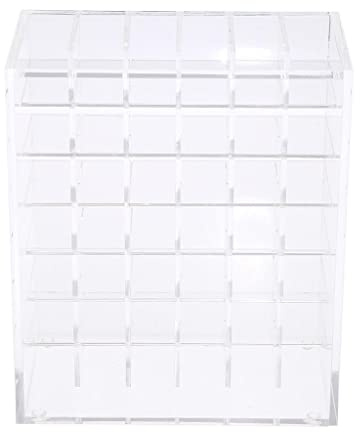 Harilla 42 Grilles Porte-Rouge à Lèvres Présentoir Brosse Support Cosmétique Organisateur Trousse de Maquillage