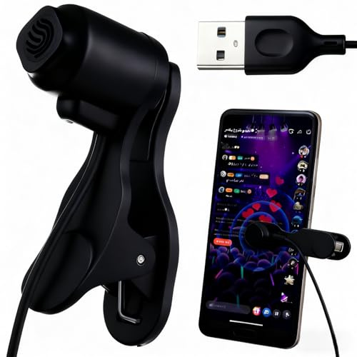 jojofuny Auto Klicker für Handy, USB Bildschirmklicker Schwarz | Physischer Screen Klicker mit 3 Geschwindigkeiten, LED Anzeige und USB Anschluss für Smartphone und Tablet