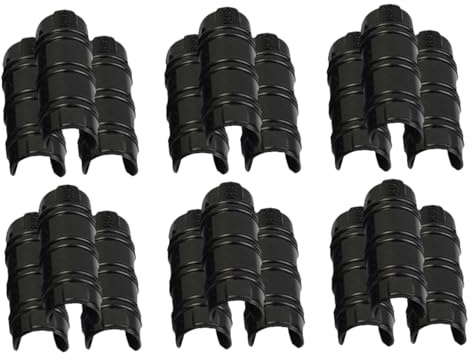 EPIGEIST 30 Piezas Accesorios de hebilla de invernadero clips de película de invernadero abrazaderas de tubería neto clips de red de jardín pipa ordenador personal Negro