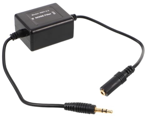 KONTONTY Isolatore Rumore Audio Aux Filtro Nosing Around per Auto e Casa Soppressore Disturbi e Hum Compatibile con Sistemi Stereo Segnale Pulito e Audio