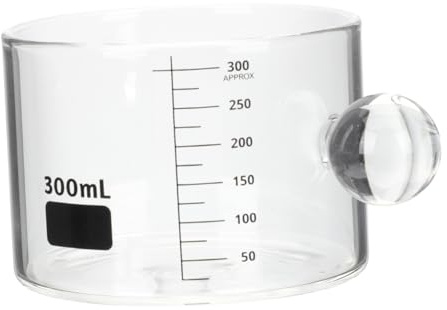 Uonlytech Tasse à Mesurer Le Lait Verre à Café Transparent Avec Graduation Mug Verre Pour Boissons