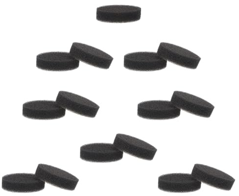 VILLFUL 15pcs Black Sponge Makeup Brush Cleaning Box Efficient Dry Cleaner for Eye Shadow Brushes Portable Compact Design Suitable for Women