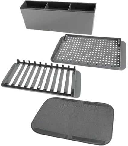 Alfombra De Secado Para Vajilla De Cocina - Soporte Extraíble Ahorro de Espacio,Escurridor De Platos Ahorro De Espacio | Para Encimera Sartenes Hogar Apartamento Restau