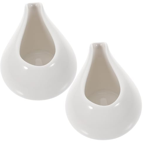 SOLUSTRE Salseras de Cerámica sin Mango 150 Ml, Set de 2 Unidades, Estilo Occidental en Forma de Barco, Blancas, para Servir Salsas y Condimentos en Restaurantes y Hogares