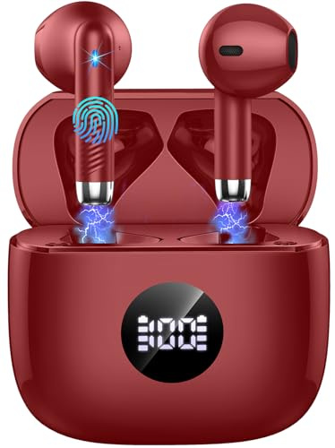 Jxrev 2026 Cuffie Bluetooth Auricolari Bluetooth 5.4, Cuffie Wireless con 4 ENC Cancellazione Rumore Mic, Cuffie in Ear 40 Ore di Riproduzione, Cuffie Senza