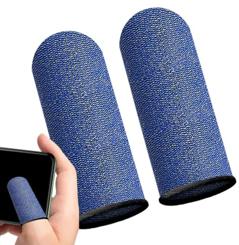 Fingerhylsor för spel, Fingerskydd för mobilspel | 2st kolfiberfingerhylsor mobilspel | Bekväma Game Finger Sleeves att förbättra fingerkänsligheten, Portabla Finger Covers män