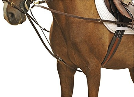 HKM 68482400 Dreieckszügel mit Edelstahlbeschlägen, S, braun One Size