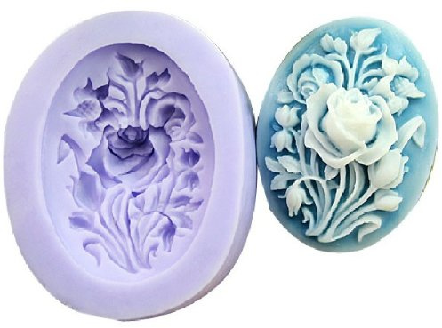 Allforhome Silikon-Form zum Backen und Basteln, Mini-Blume, 3,9 cm