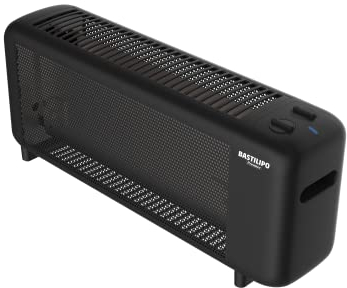 Bastilipo - PRC-1500N, Placa radiante de mica compacta, 750/W1500W, termostato, color negro