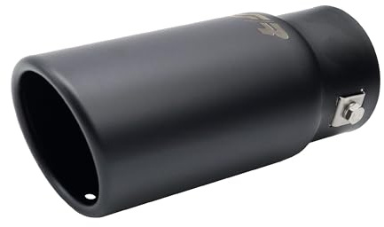 Simoni Racing TRX/01N Endrohr Auspuffblende gerade rund schwarz Anschluß - 64mm | Anschluß ->37-63mm