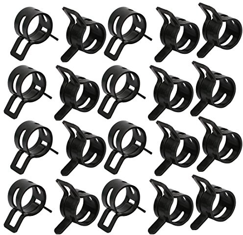 sourcing map 20 Stück 10mm Feder Schlauchschelle Federbandschelle Rohrschelle Schlauch Klemme DE de