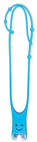 moses. Lese Buddy - Das Leselicht für Kinder | Multifunktionale Leselampe in Blau | Taschenlampe zum Umhängen, Silikon,
