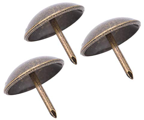 50 pezzi chiodini per tappezzeria addensati perni per mobili, finiture decorative per unghie per mobili, parti metalliche decorative per puntine da disegno a testa tonda(16 * 20mm)