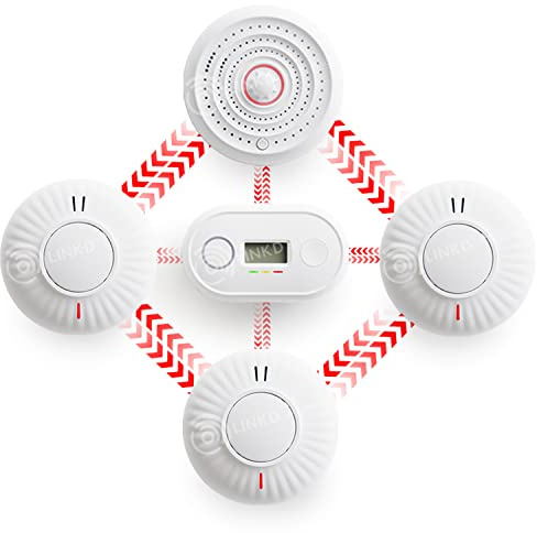 Wireless Interlinked Smoke, Heat & Carbon Monoxide Alarm Bundle | Scotland & England Law Compliant | 10 Year Battery Life | CE & BS Certified | LINKD Alarms | UK Phone & Email Support