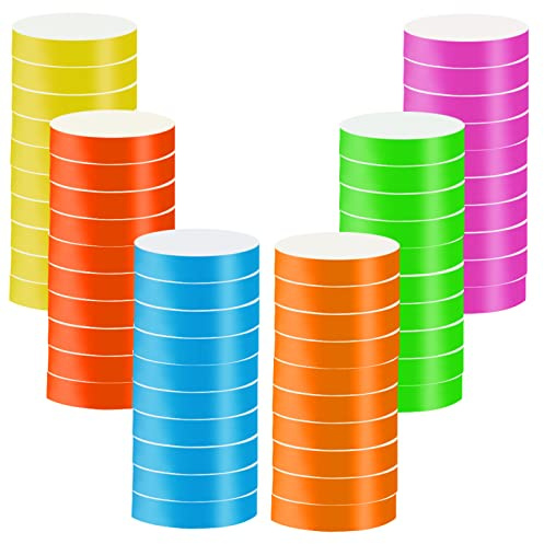 6 Colors Paper Wristbands Events 2400 Pcs Waterproof Paper Wristbands Colorful Entrance Wristbands Entrance Wristbands for Events Party Event Wristbands for Events Party Festivals Concerts Fairs