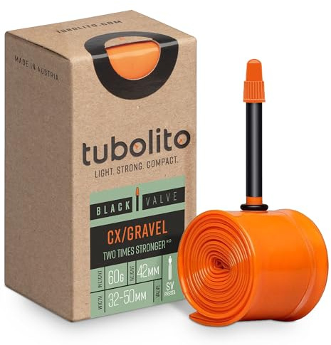Schlauch - Tubo-CX/Gravel-All-SV42 - Schwarz - Tubolito | spürbare Stoßdämpfung, leichtes Design, robuste Qualität, umweltbewusste Wahl
