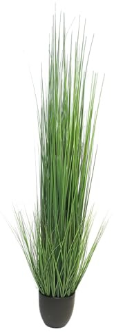 mucplants Kunstgras Schwingel im Topf - Künstlich & Naturgetreu - Dekogras Grasbüschel Ziergras Ufergras Grasbusch Schilfgras (Höhe ca. 150cm)