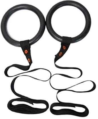 RaamKa Turnringe Gymnastik-Trainingsgeräte Klimmzug-Upside-Down-Handring-Kreis Ringe Turnen (Color : Hook Set, Size : M)