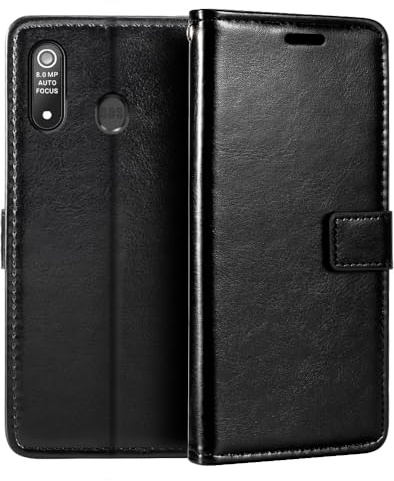 Custodia portafoglio in pelle per Amico Smartphone XL Nero - Nero | 6 Custodia flip magnetica in stile business con fessure per carte, cornice per foto e portafoglio nascosto