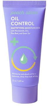 Peach Slices - Oil Control Mattifying Moisturizer (1.69 oz) - Moisturize & Absorb Oil - Balanced & Shine-Free - Niacinamide, Zinc, Pine Bark, Green Tea - Vegan, Cruelty Free, Korean Skin Care & Beauty