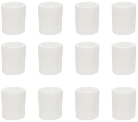 Hoement Silicone Shot Glass Mold 10pcs White Ice Tray Whiskey Glass Ice Cube Bar Supplies Wine Cup Silicone Mold for Party and Home Use