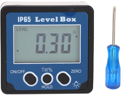 Inclinomètre Numérique Niveau à Bulle IP65 avec Rétroéclairage Base Magnétique pour Scie Circulaire à Table Mesure de Pente Précise Outil de Menuiserie Professionnel