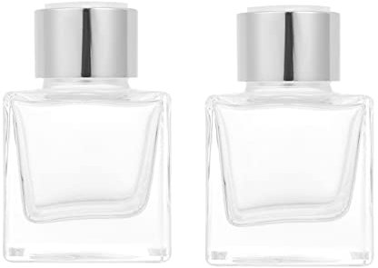 FUNOMOCYA 2piezas Botella De Aromaterapia Frascos De Fragancia Rellenables Botellas Difusoras De Vidrio Transparente para Varillas Difusoras