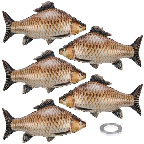 lasuroa 5stk Fisch Ballons, 84cm Niedliche Realistische Aufblasbare Fischballons mit Band Partydekorationen Thema Angeln Praktisches Zubehör für Dekoration Geburtstagsfeiern