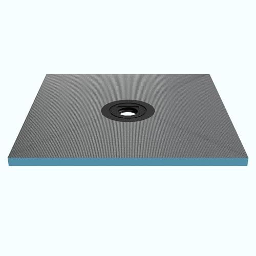 Mai & Mai Duschelement 100x100cm inkl. Ablaufgarnitur XPS | Duschboard befliesbar Duschelemente mit rinne Duschtasse bodeneben Gefälleplatte, XPS-Duschboard01
