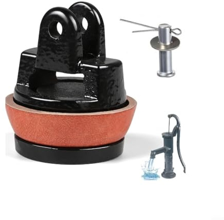 Modelo 75 Bomba de jardín Bomba de mano Pistón de repuesto Sello de cuero de hierro fundido con pin extra para bombas de agua Tipo 75 Bomba de mango Kit de reparación de mantenimiento