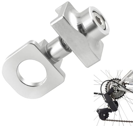 Tensor de cadena para bicicleta, ajustador de cadena de una sola velocidad, tensor de bicicleta, regulador de aleación de aluminio, evita caídas de piezas