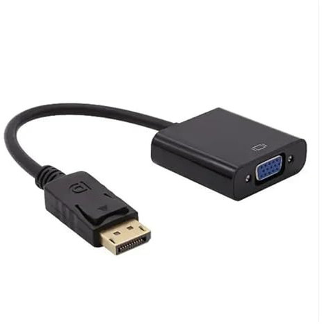Cable adaptador conversor de DP a VGA DisplayPort macho a VGA hembra 1080P for TV, portátil, ordenador y proyector.