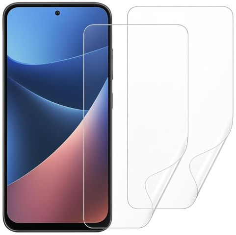 Infinity Enterprise Juego de 2 protectores de pantalla transparentes para Xiaomi Mi A3 para pantalla frontal de hidrogel, flexible, adhesivo completo, silicona, juego completo para una fácil